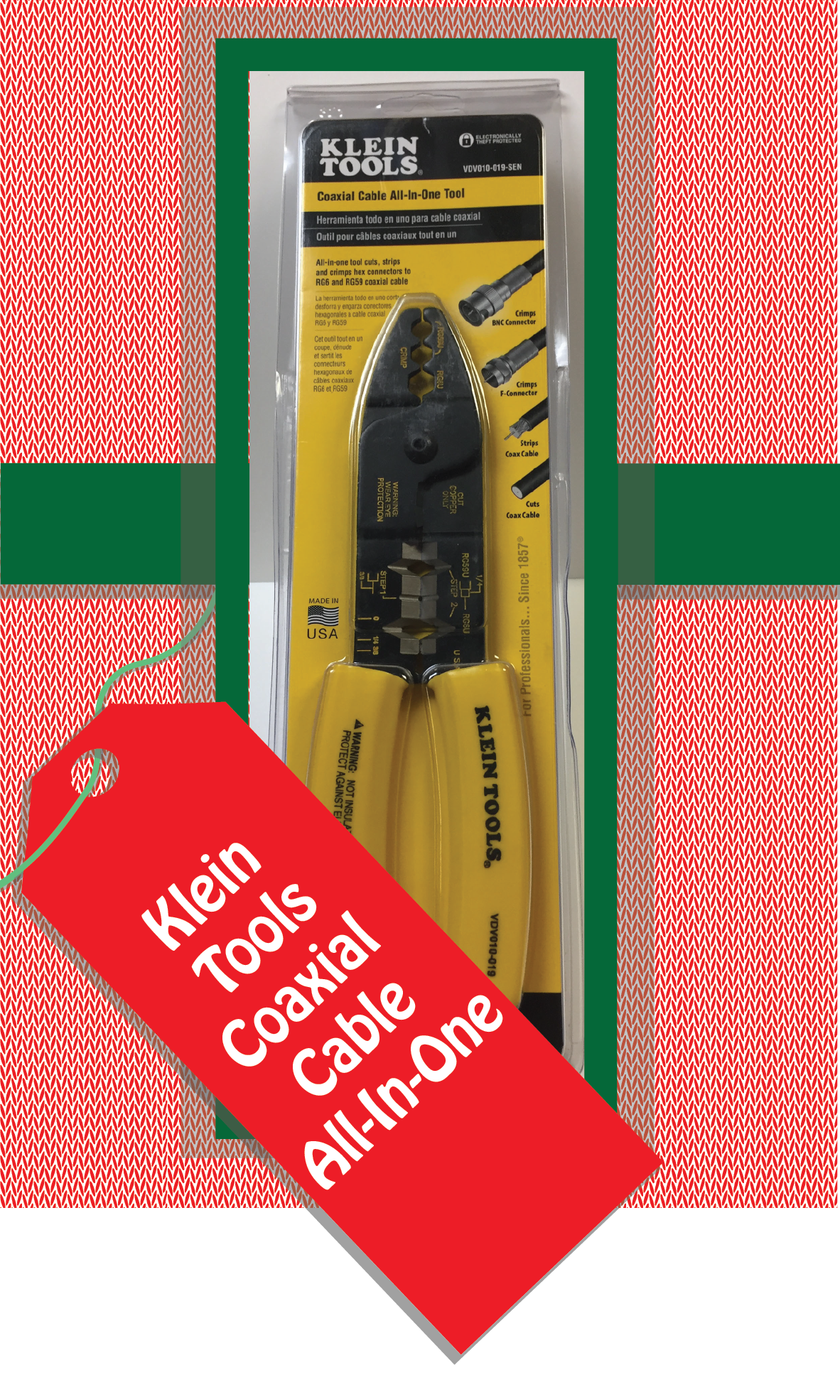 Klein Tools Coaxial Cable All-In-One Tool. Part Number:VDV010-019-SEN