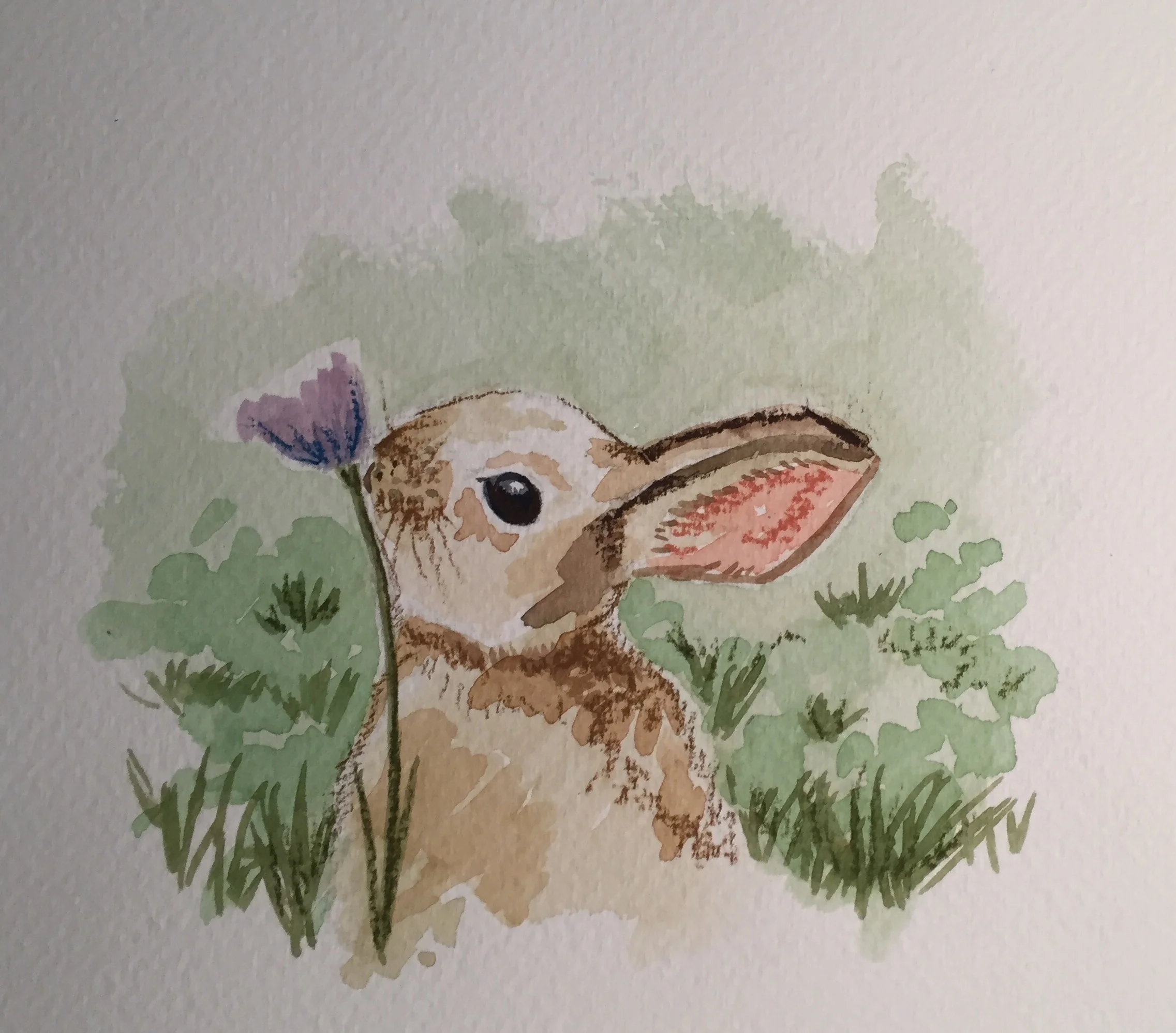 Bunny with Flower