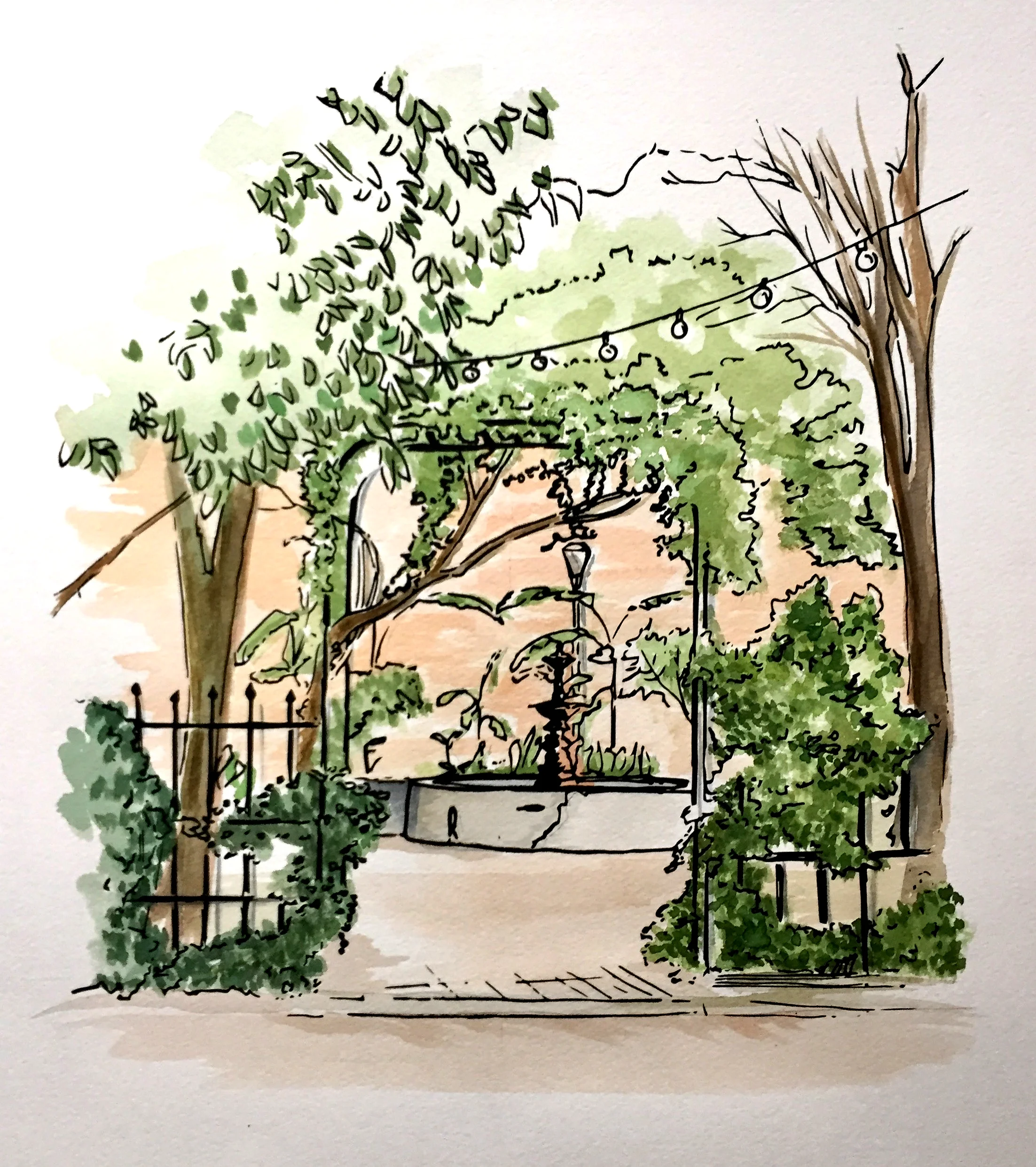 New Orleans Courtyard