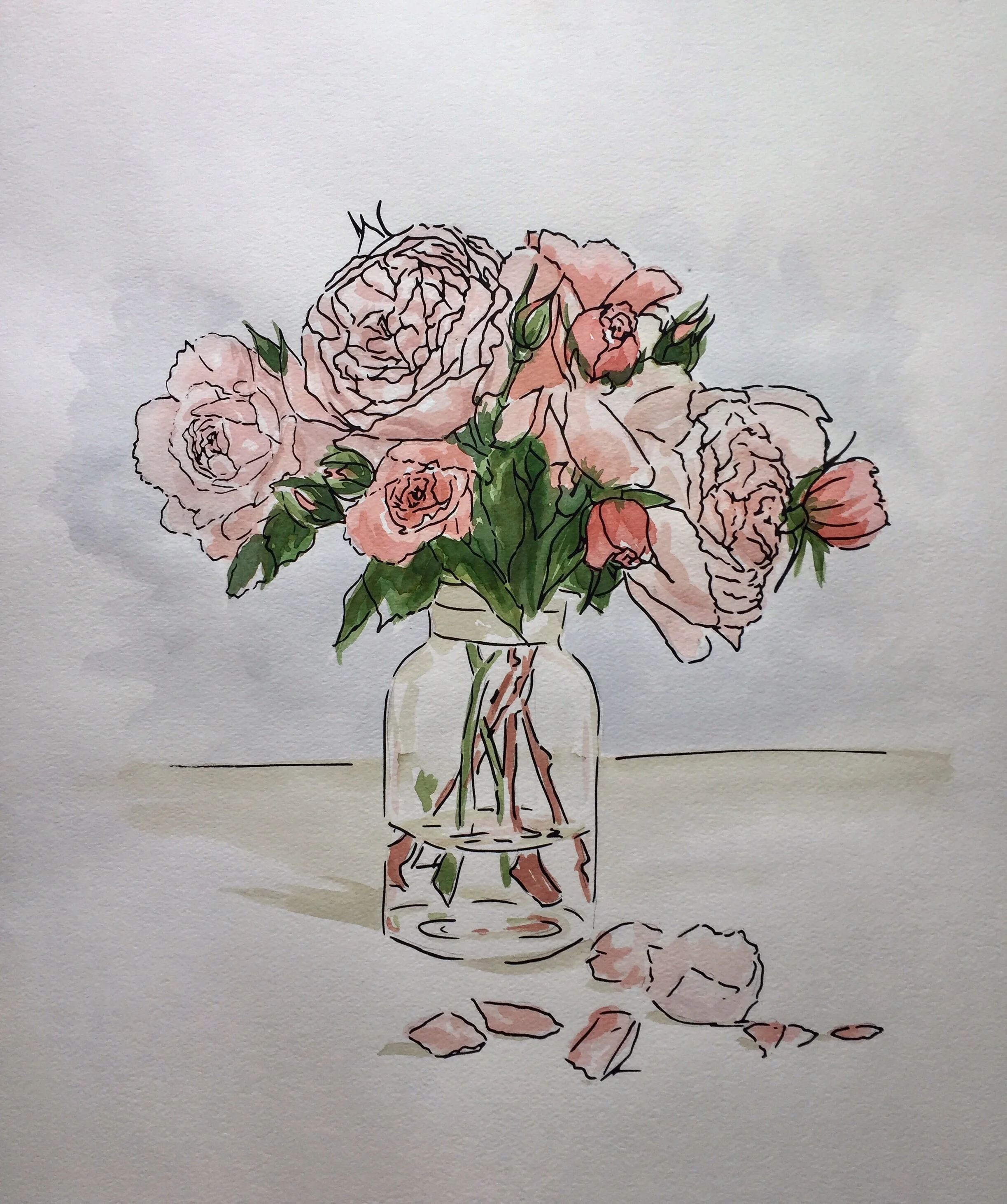 Peonies & Roses