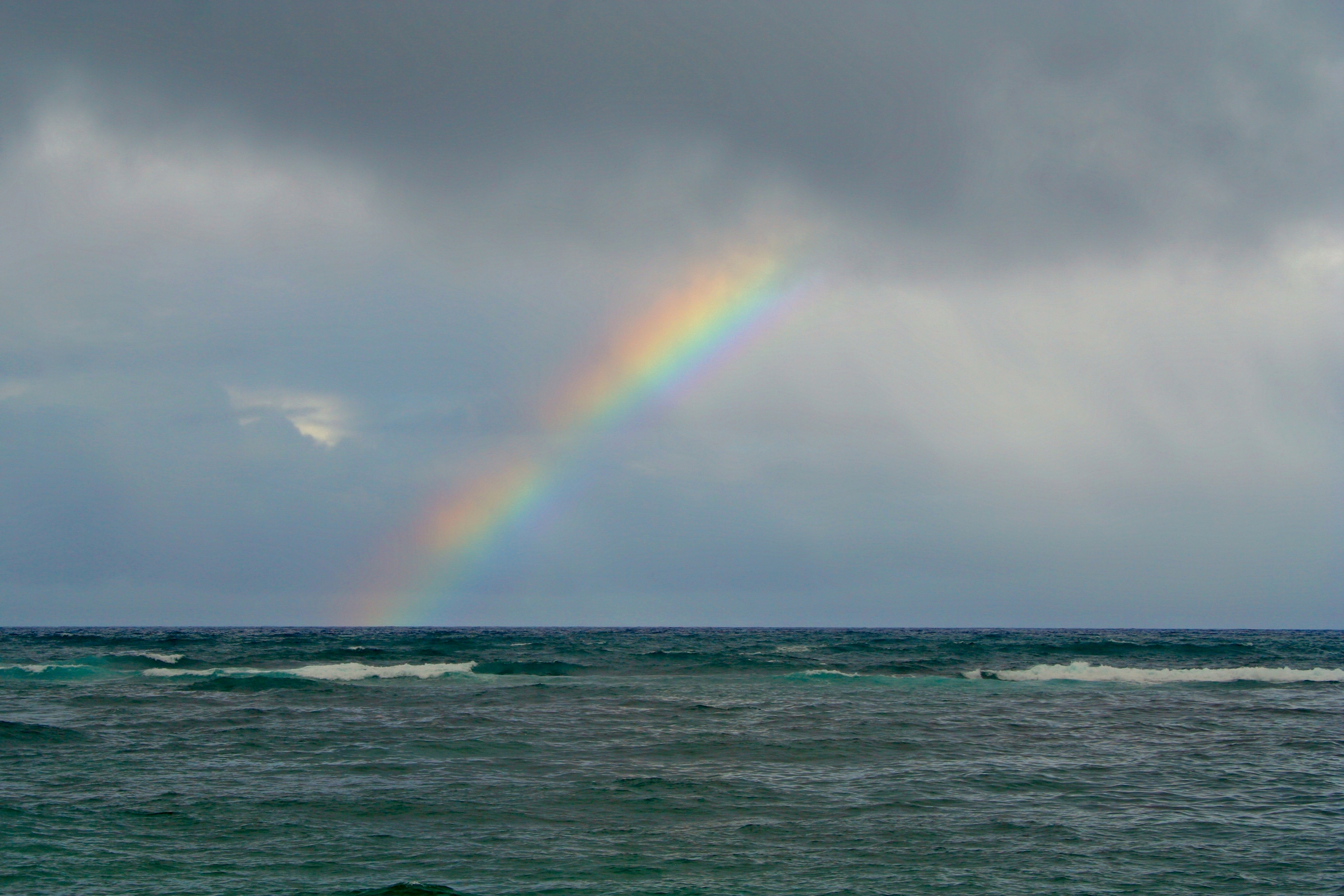 Rainbow over Anahola Beach