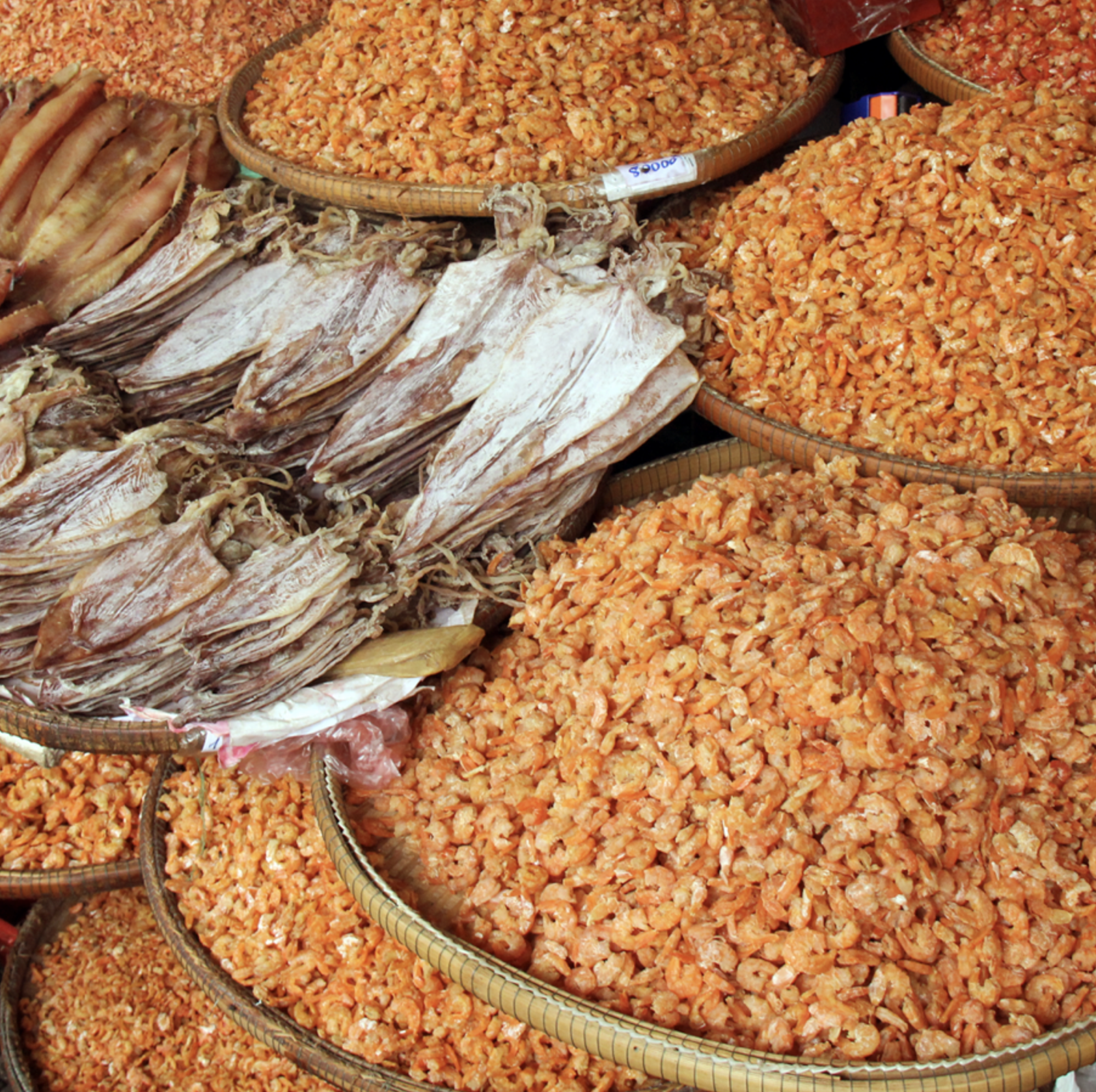 Dried Squid & Shrimp. Hue, Vietnam