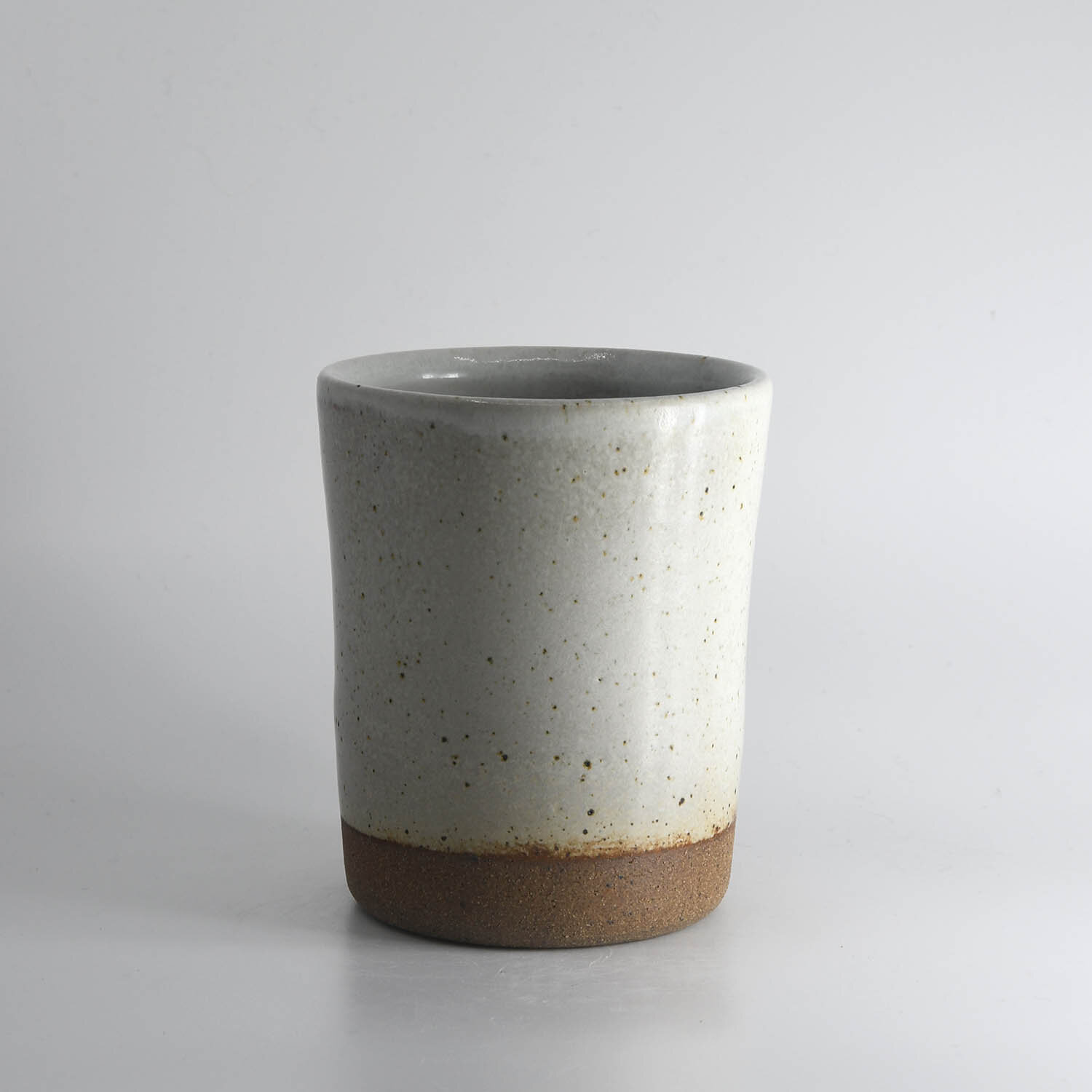 White Stoneware Cup No. 01