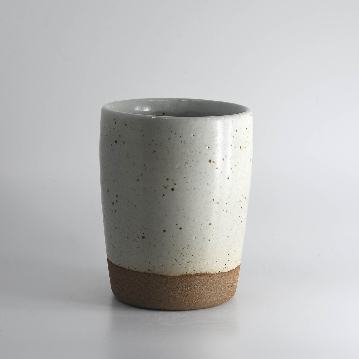 White Stoneware Cup No. 02
