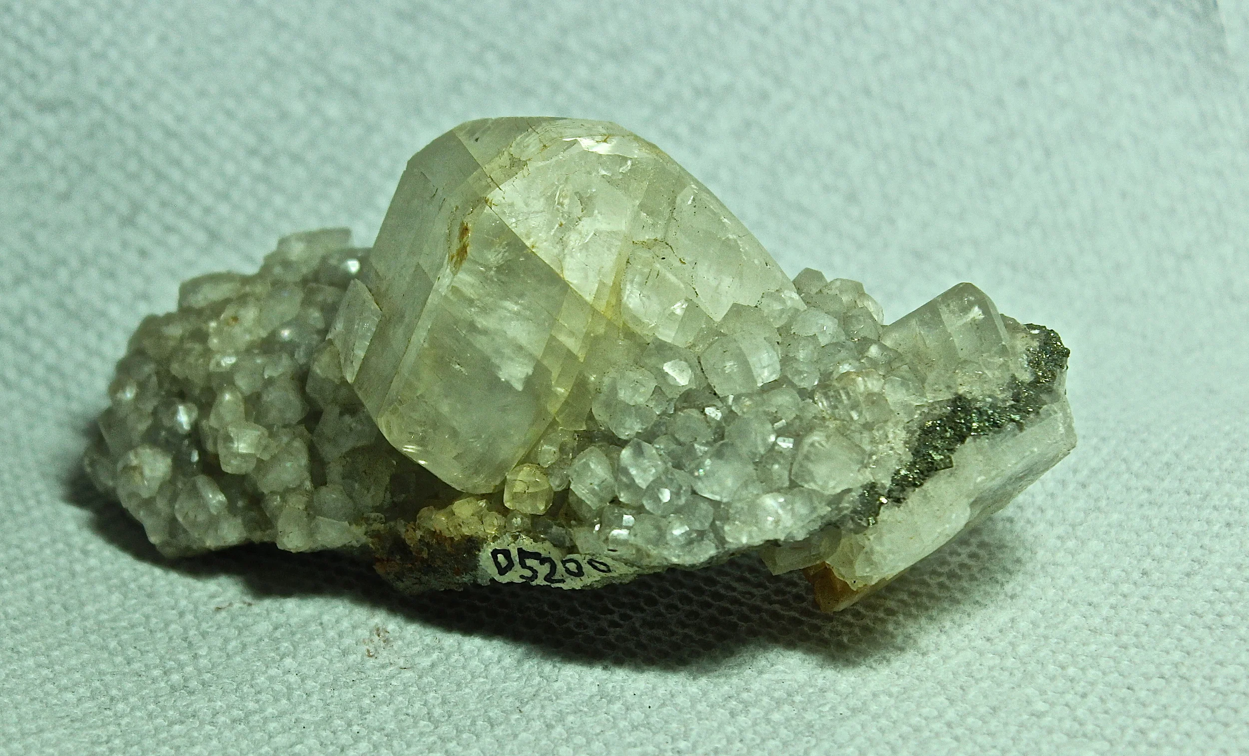 Calcite and Marcasite (11 cm wide piece) from SW Wisconsin