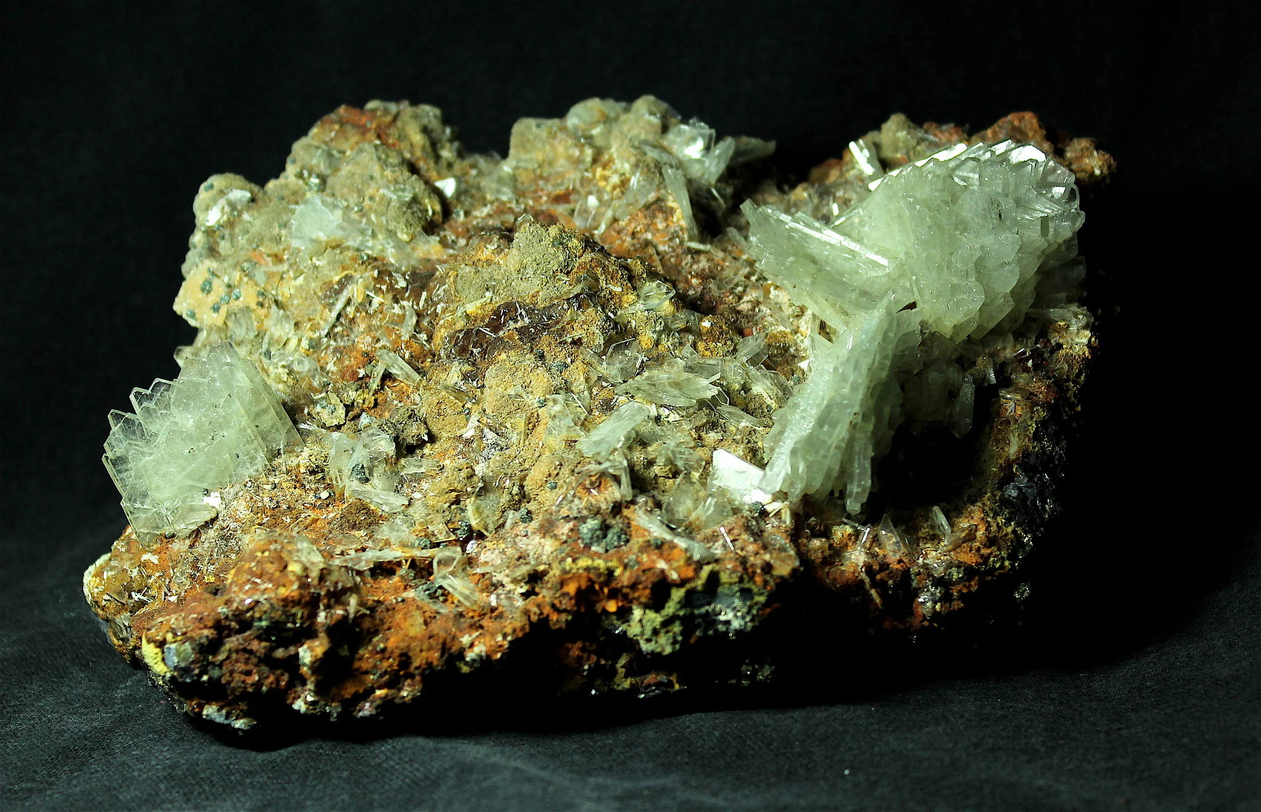 Bladed Barite on matrix from Peru, 15 cm wide specimen