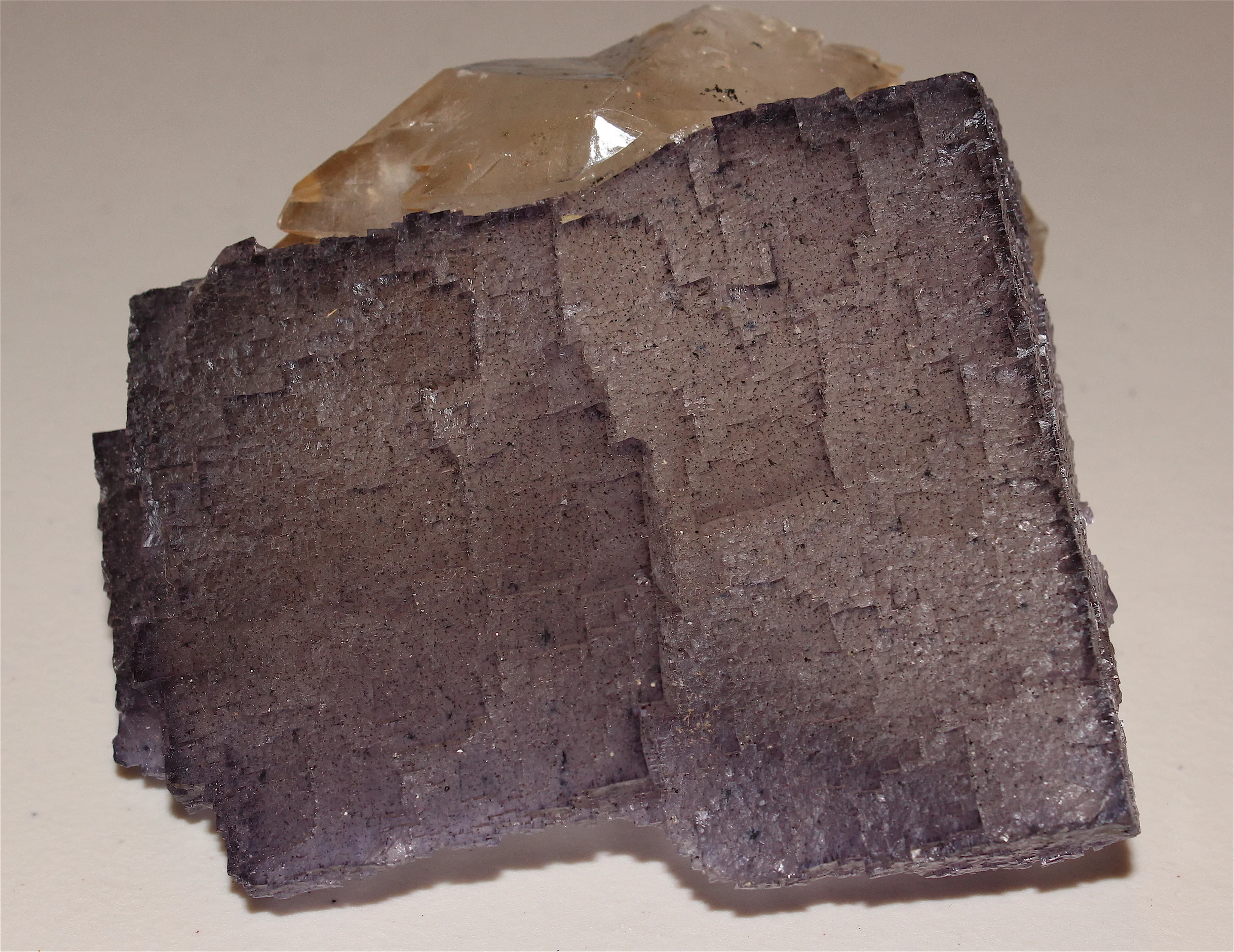  Fluorite from Carthage, Tennessee and is 10 cm wide.