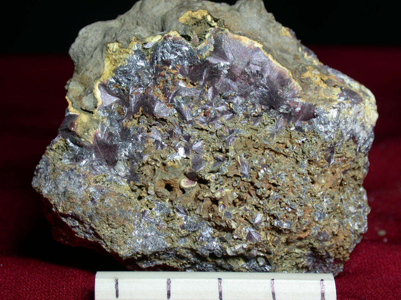 Kermesite - Lac Nicolet Antimony Mine, Wolfe Co, Que. 