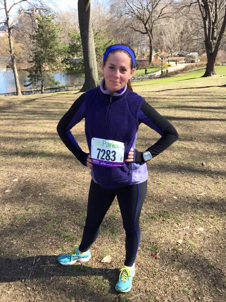 Alexandra Janelli Photo after a 5k in New York City Central Park