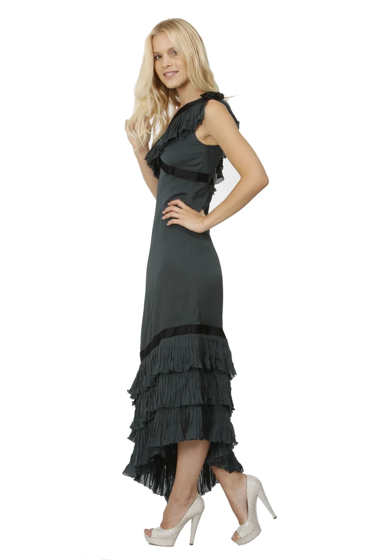 chanel one shoulder dress My Sister's Closet