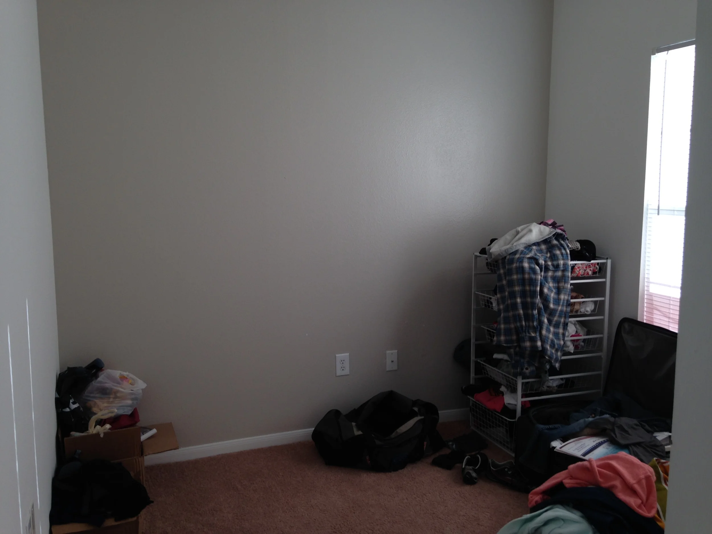 The mess that would later become our home office