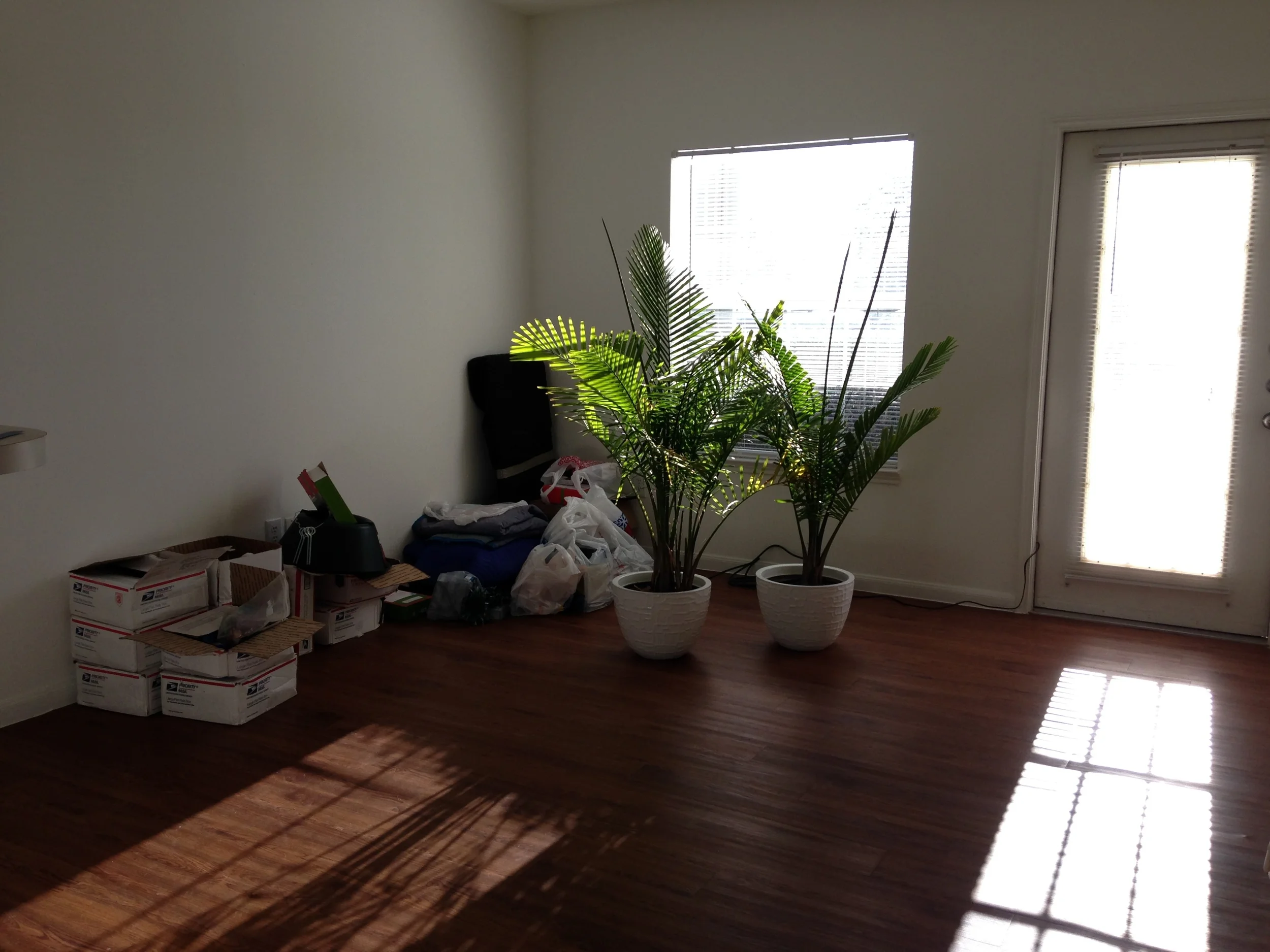 The view of our living room