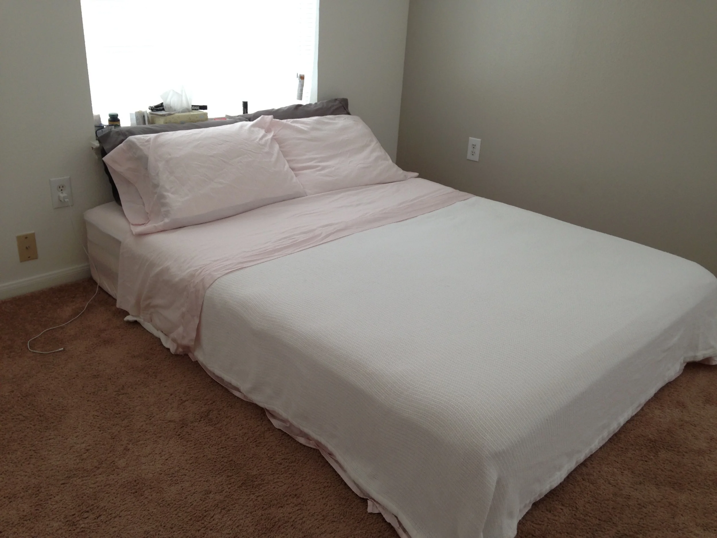 The mattress on our bedroom floor