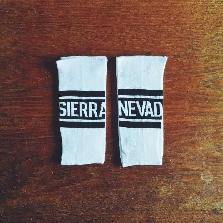 Copy of plain white cycling socks 6"