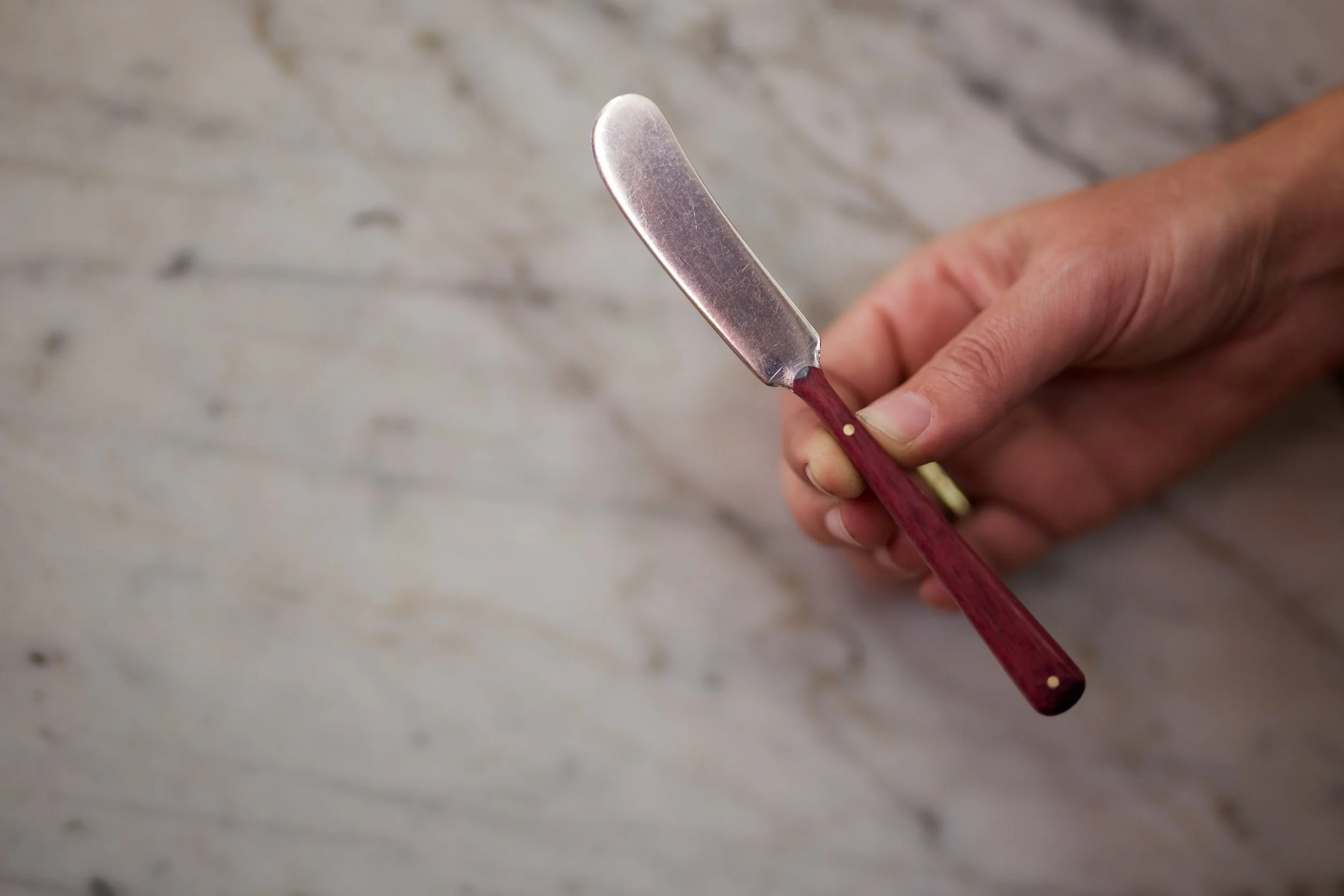 spreader knife I with purple heart