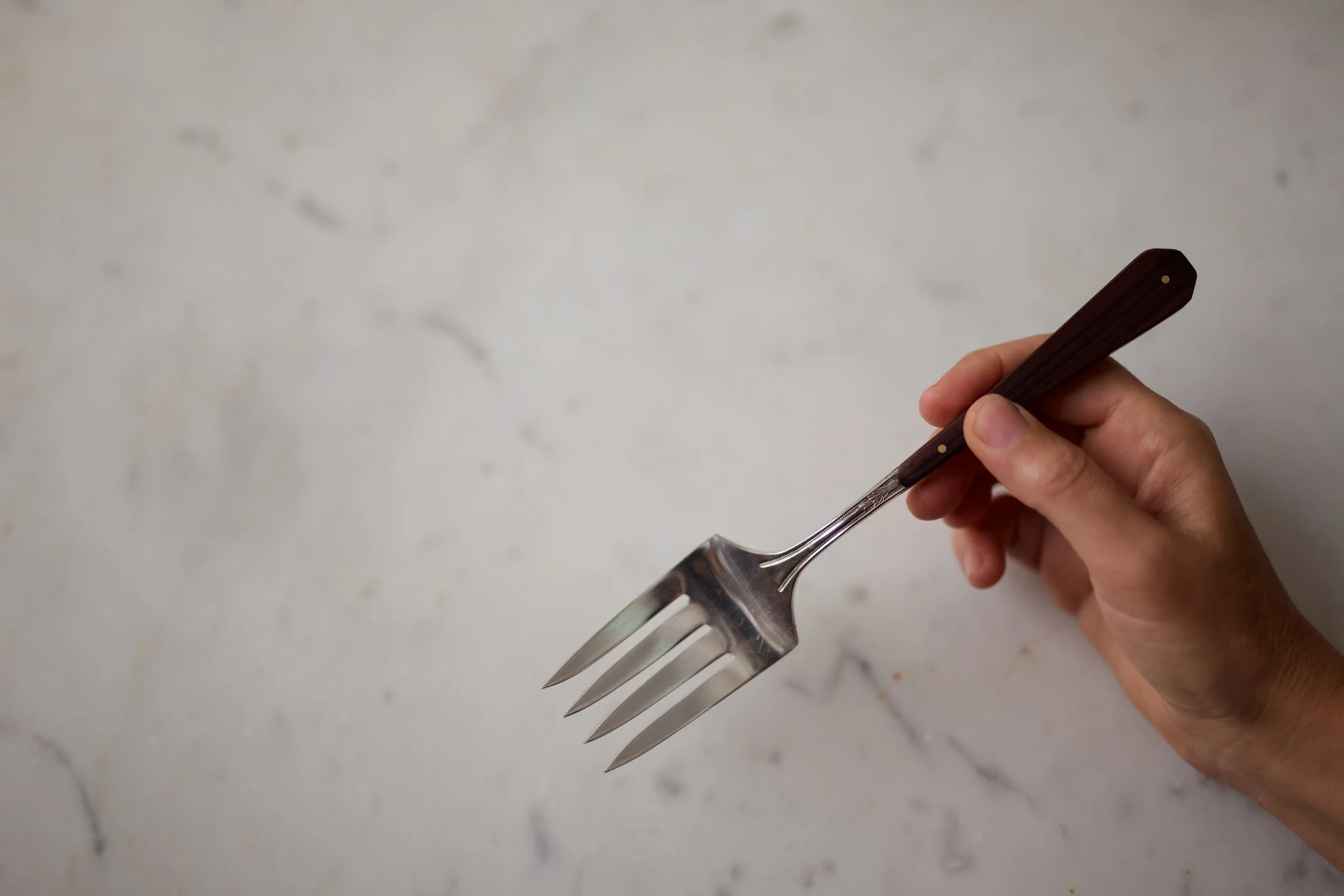 meat fork II with walnut