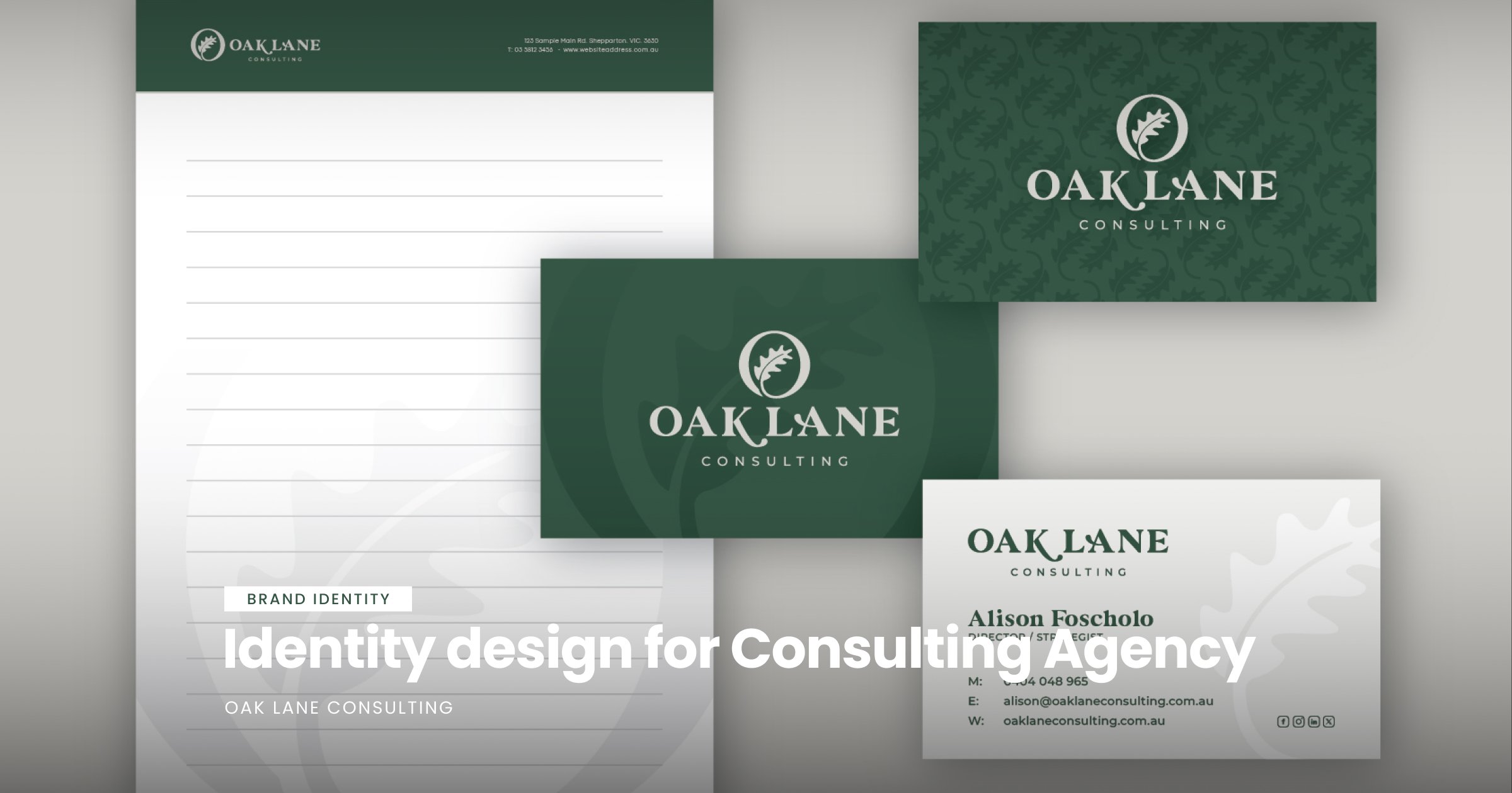 Identity Design for Oak Lane Consulting