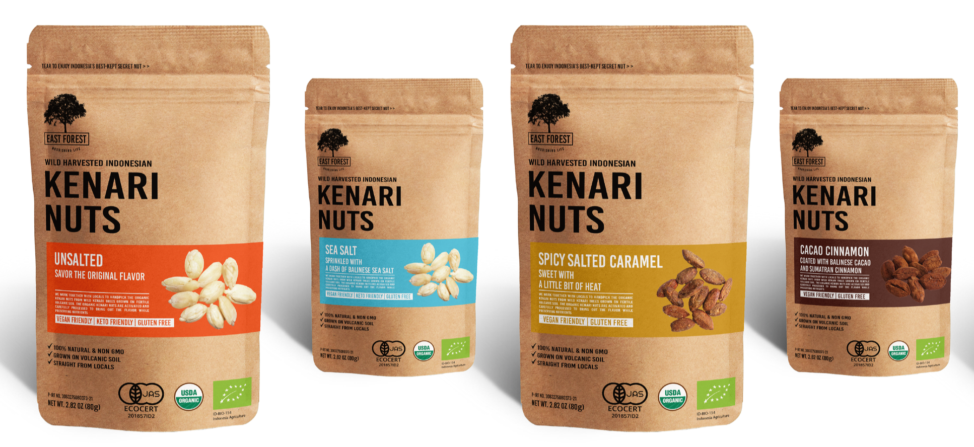 Organic Kenari Nuts East Forest Kenari Nuts | Kawanasi