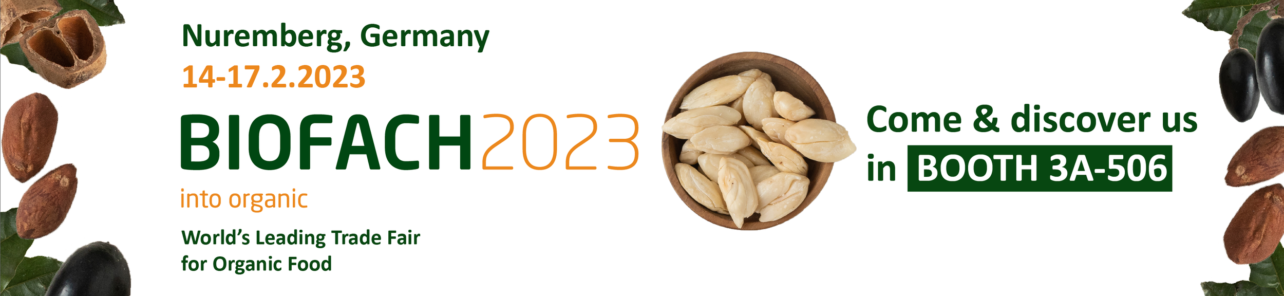 Organic Kenari Nuts at Biofach Nuremberg 2023