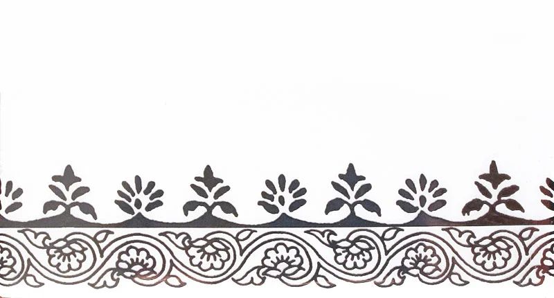 Platinum border