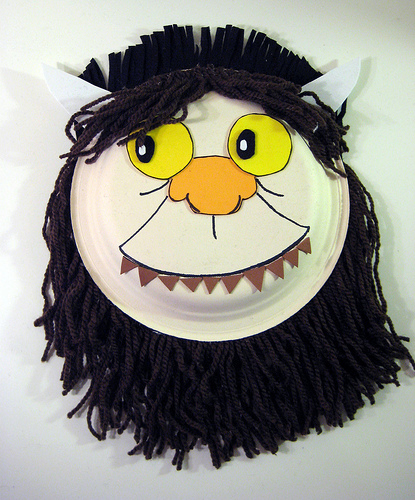 There's an impressive and simple ‘wild thing’ mask tutorial from Spins & Needles .
