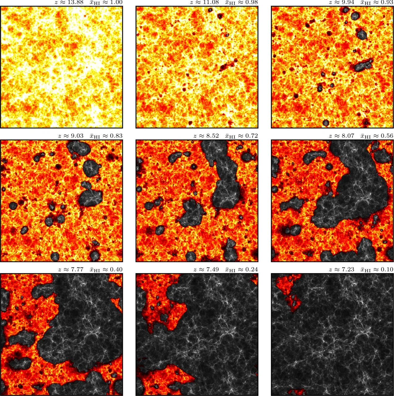 "Dark-ages reionization and galaxy formation simulation V: morphology and statistical signatures of reionization" - Geil et al. (2016)