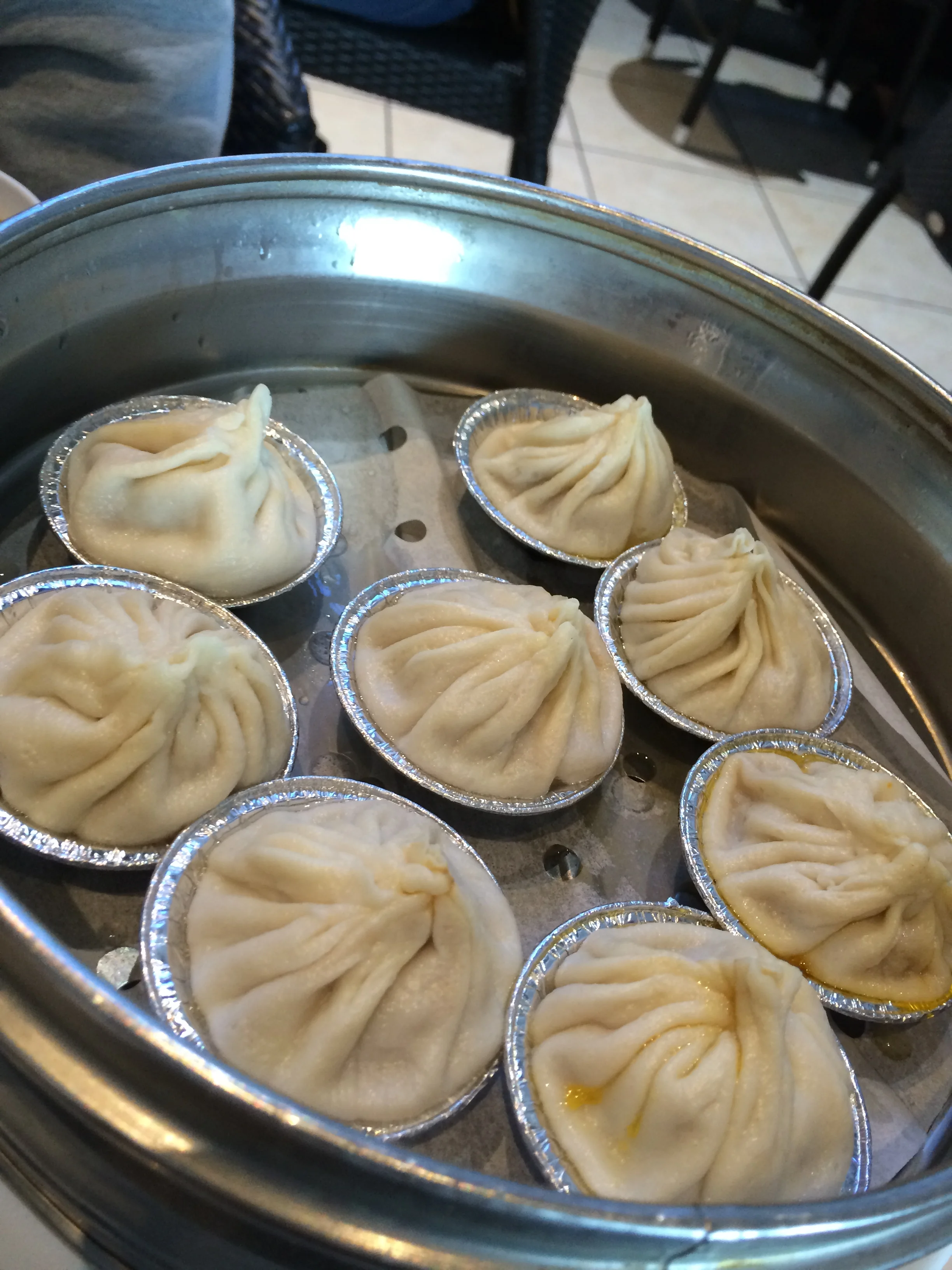 Pork and crab soup dumplings. Very excellent.
