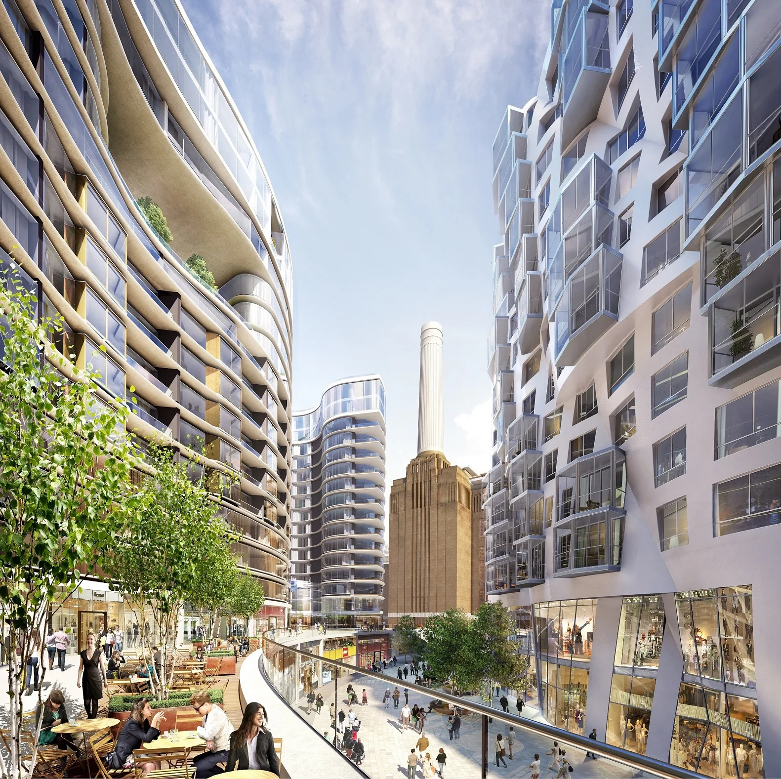 Phase 3 Electric Boulevard and Foster + Parters' Battersea Roof Gardens (L) and Gehry Partners' Prospect Place (R) email.jpg