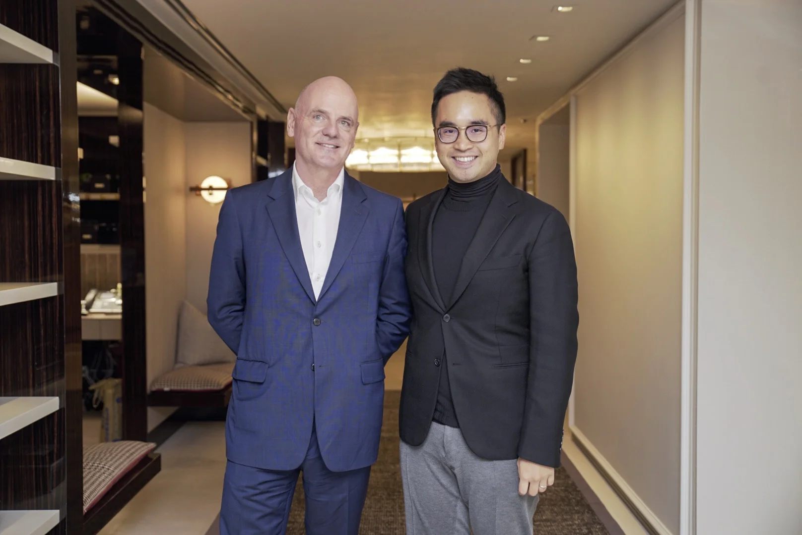Adrian Cheng, Executive Vice-chairman and General Manager of NWD, and James Corner , Founding partner and CEO of JCFO