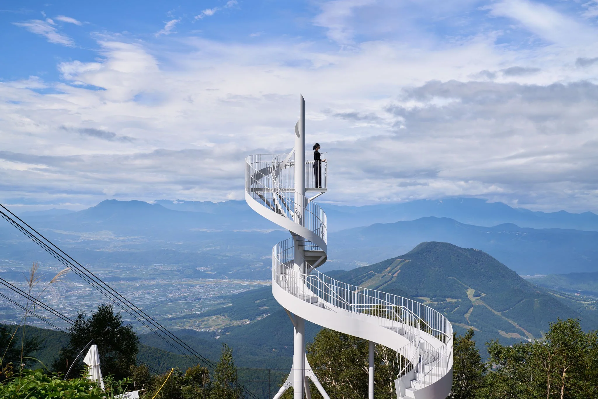 RYUOO MOUNTAIN RESORT SORA STAIRWAY designed by TAKATO TAMAGAMI ARCHITECTURAL DESIGN, Ltd.