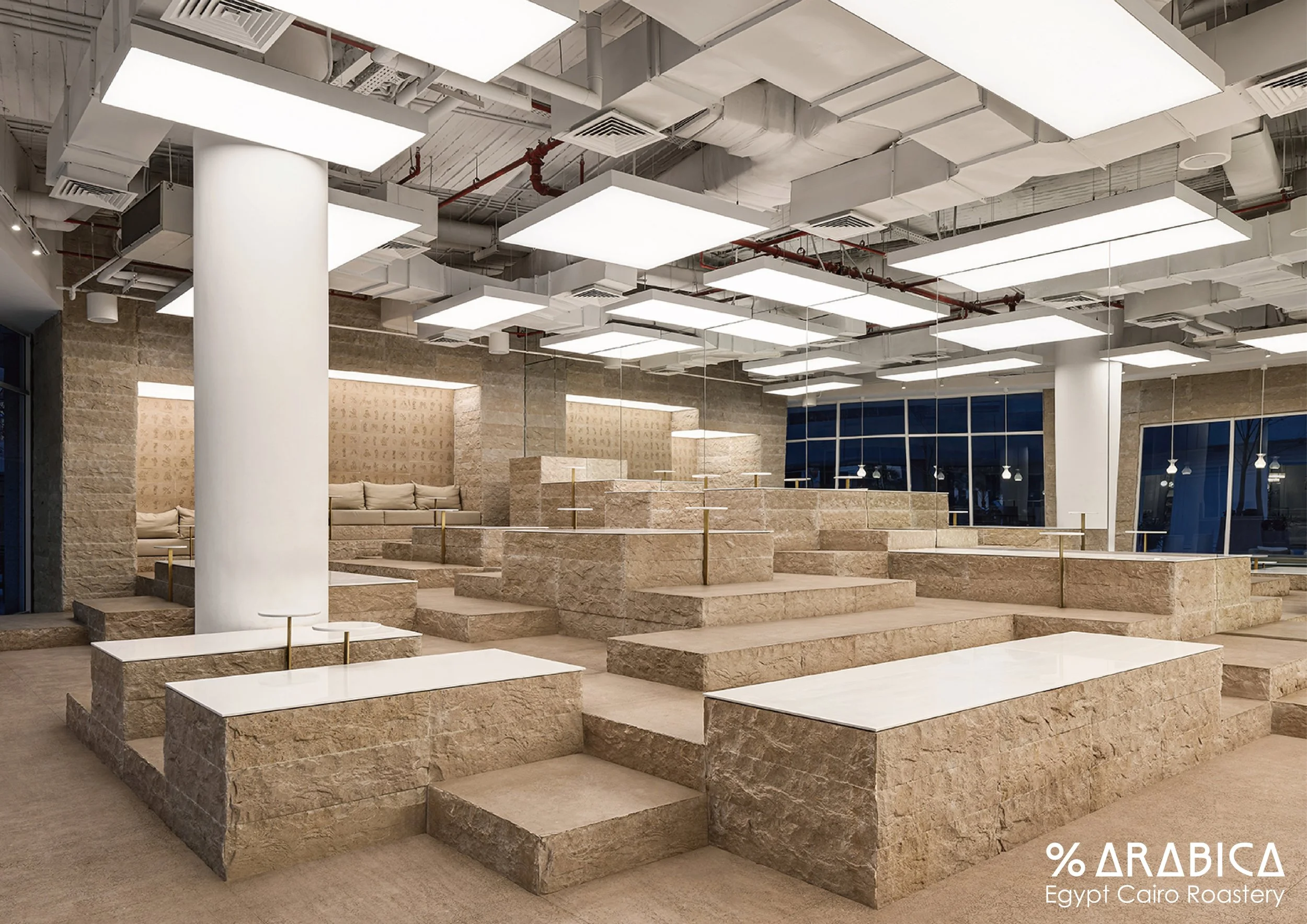 % Arabica Egypt Cairo Roastery designed by no.10, NOMURA Co., Ltd. (Japan)