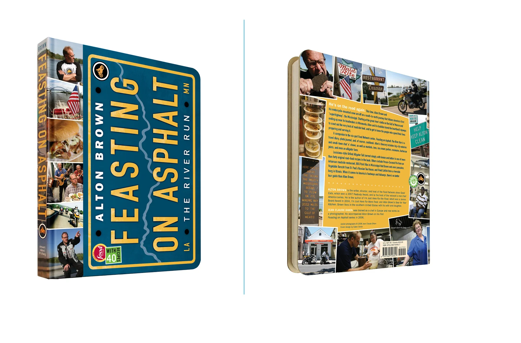 Feasting On Asphalt - 7.5 X 9.25 in., 208 pg., exposed board hardcover with fold-out map. Design; Galen Smith, Liam Flanagan, Lili Schwartz // Photos; Jean-Claude Dhien // Publisher; Stewart, Tabori & Chang