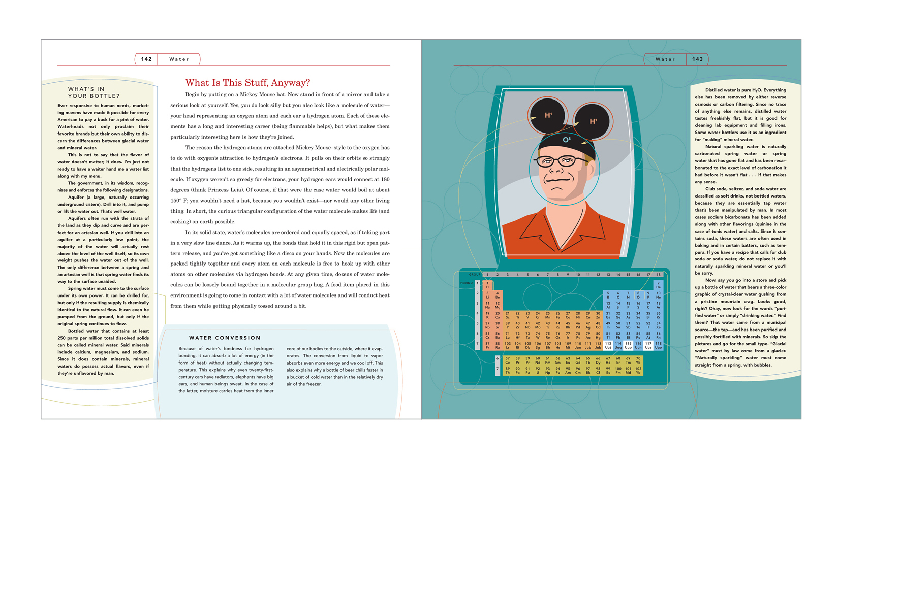 Typical spread - Sidebar, special note, and pop culture science explanation