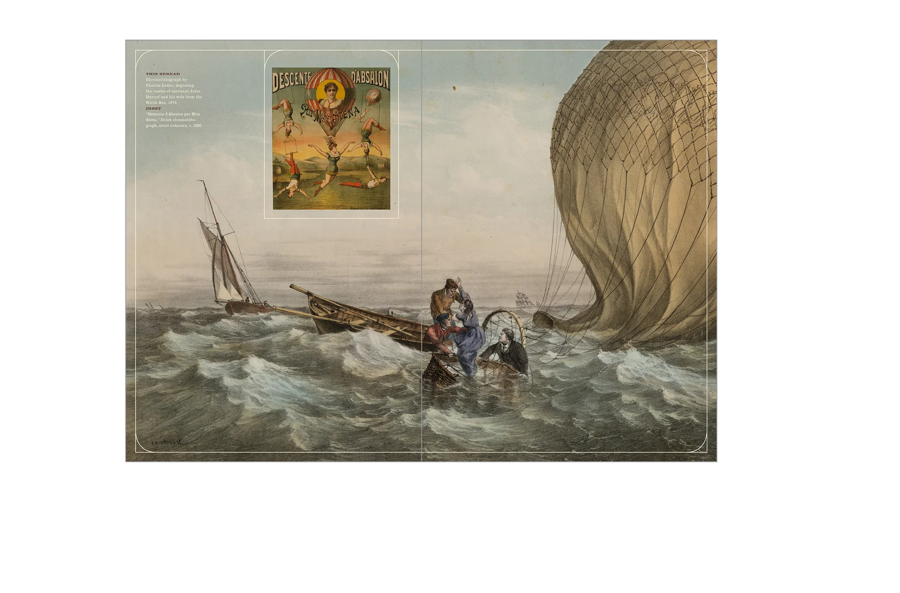 Typical spread - Double page image with inset image