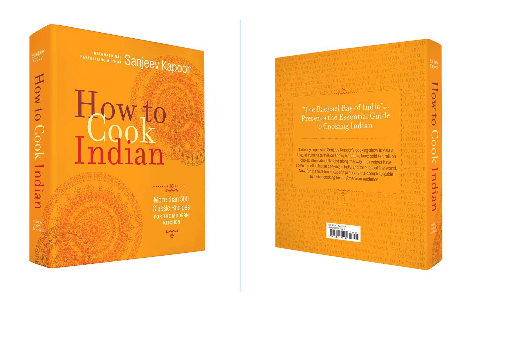   How to Cook Indian -  8 X 10 in., 612 pg., hardcover with spot uv. Design; Galen Smith, Danielle Young // Publisher; Stewart, Tabori &amp; Chang     