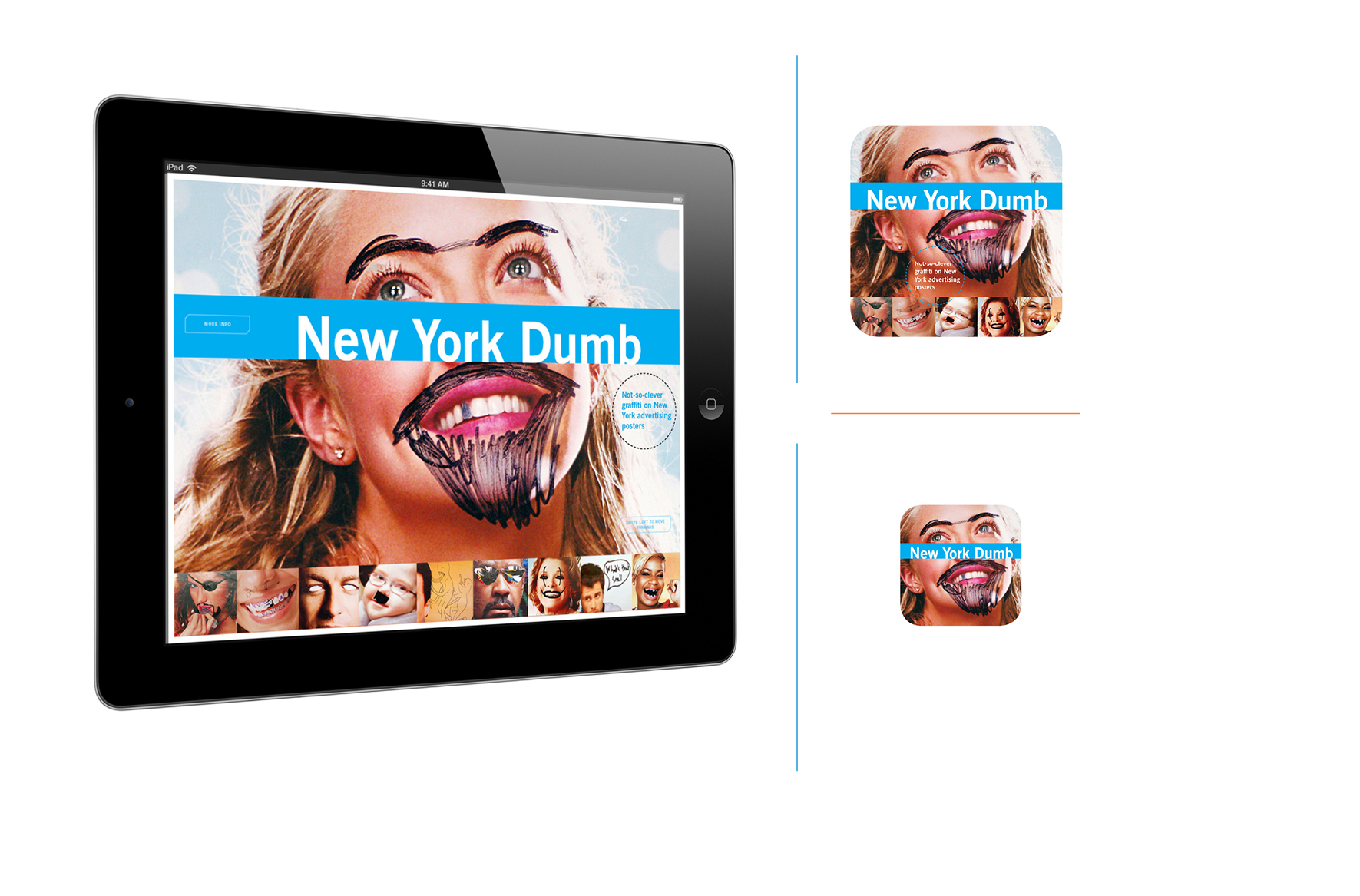   New York Dumb -  Apple iPad book app. Design and photography; Galen Smith // Publisher; Hardscrabble Projects      