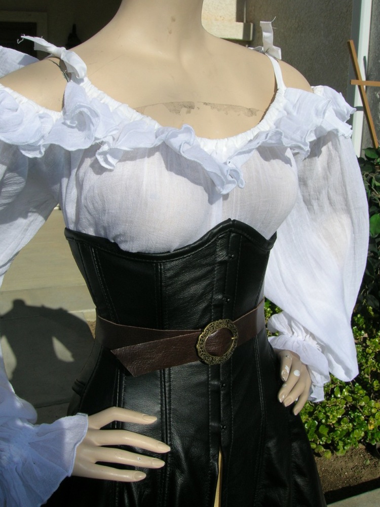 Leather Underbust Corset Skirt — Pendragon Costumes