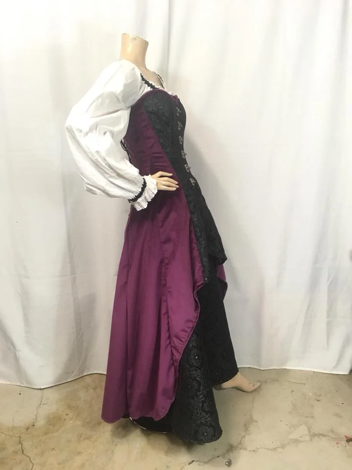 white christmas dresses Maxi Renaissance Dress with Corset Top main image 0