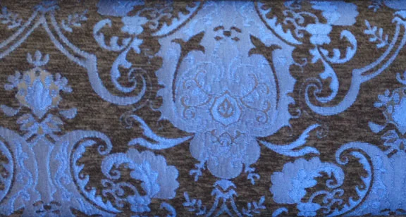 Blue and Black Standard Chenille
