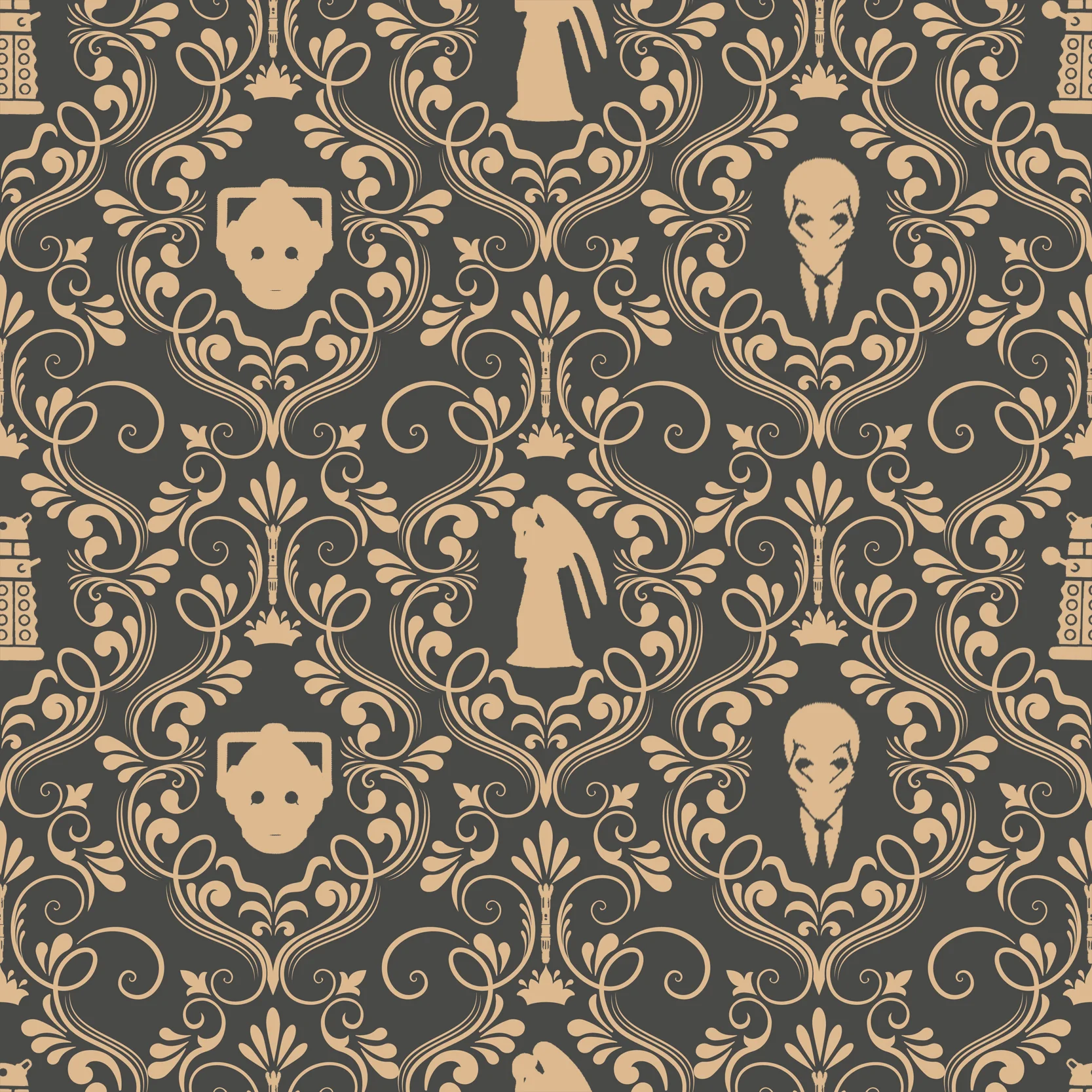 Villains Damask tan