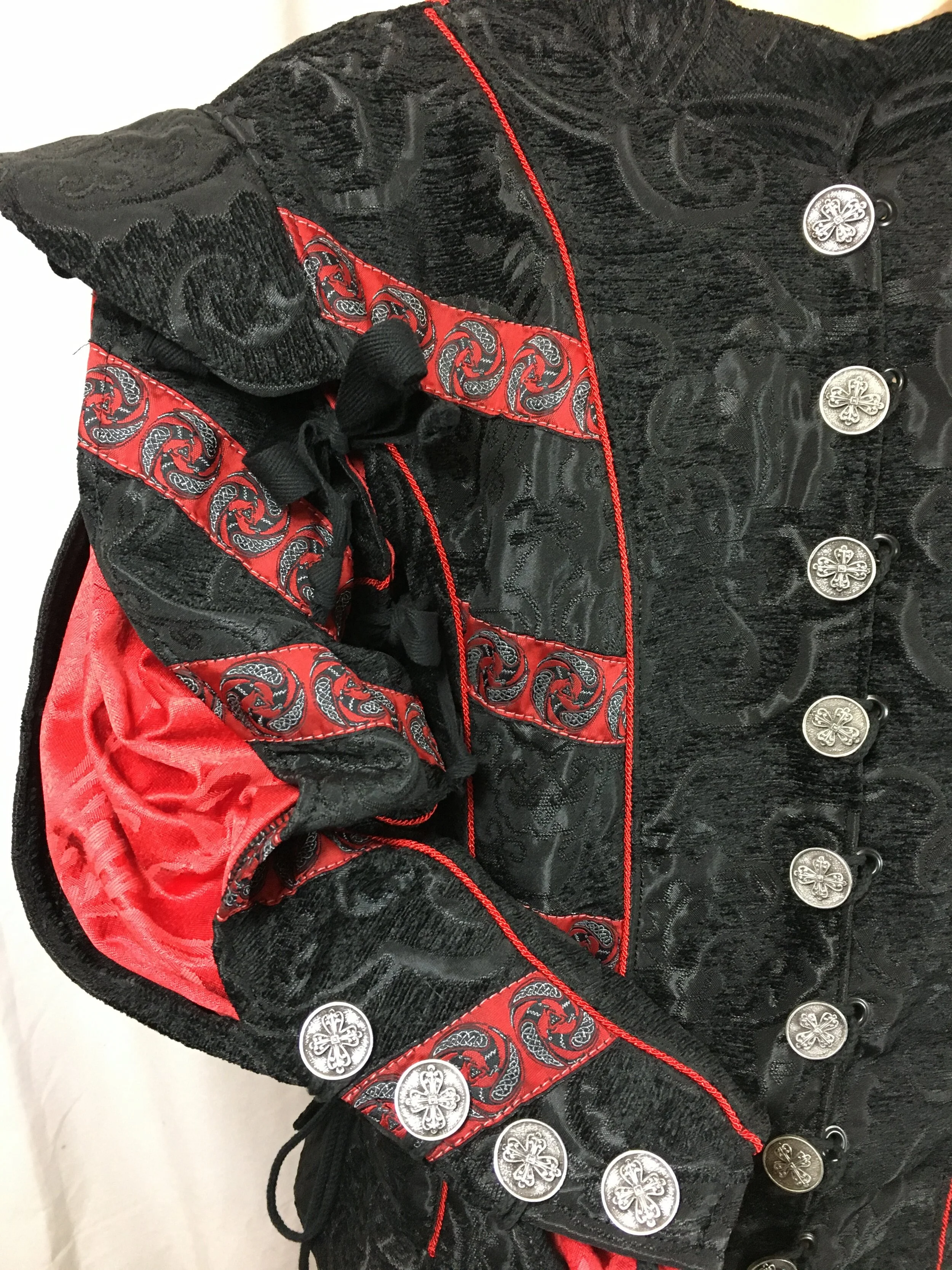 Filigree Cross Pewter button