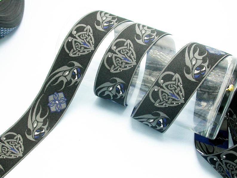 Blue and Grey Celtic Dragon