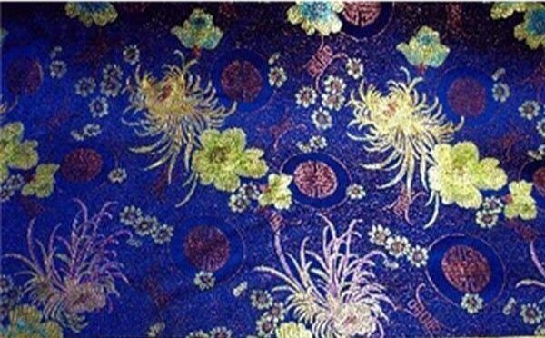 Floral Brocade Navy