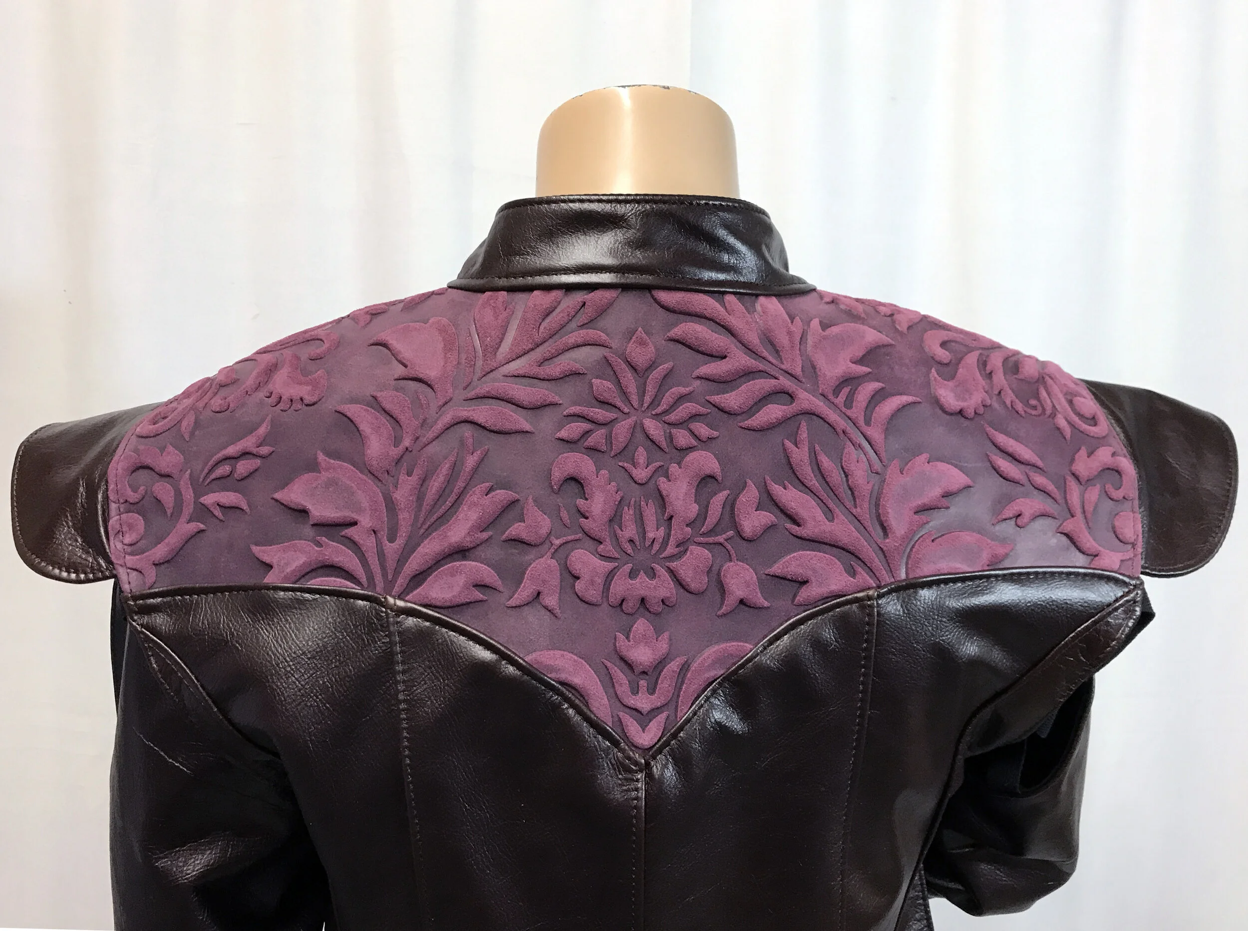 Embossed Leather Yoke Doublet
