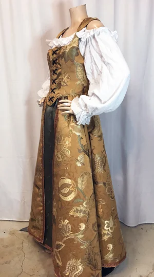 princess renaissance dress Renaissance Gown Princess Italian German Puff Sleeve - White Blue Silver  Royal Costume Venetian 1400s 1500s 15th 16th Century Cinderella