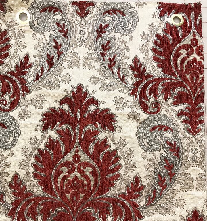 Grenada Damask Red Silver