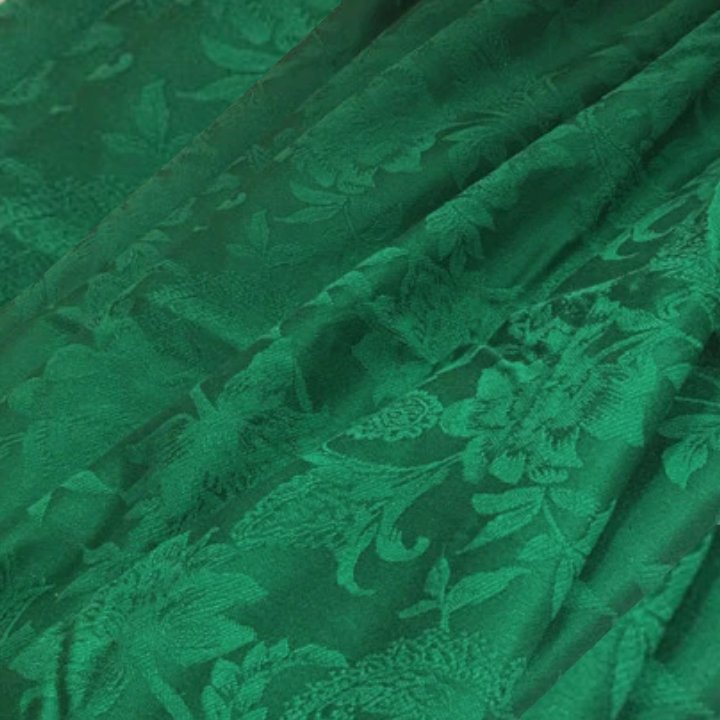 Green Cotton Brocade - NOT CURRENTLY AVAILABLE