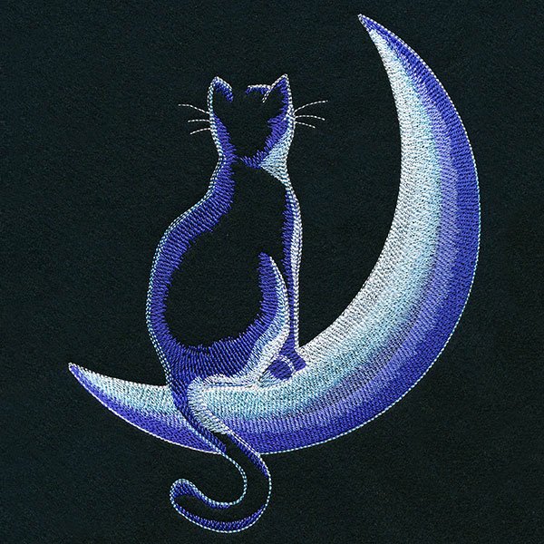 Crescent Moon Glow Cat