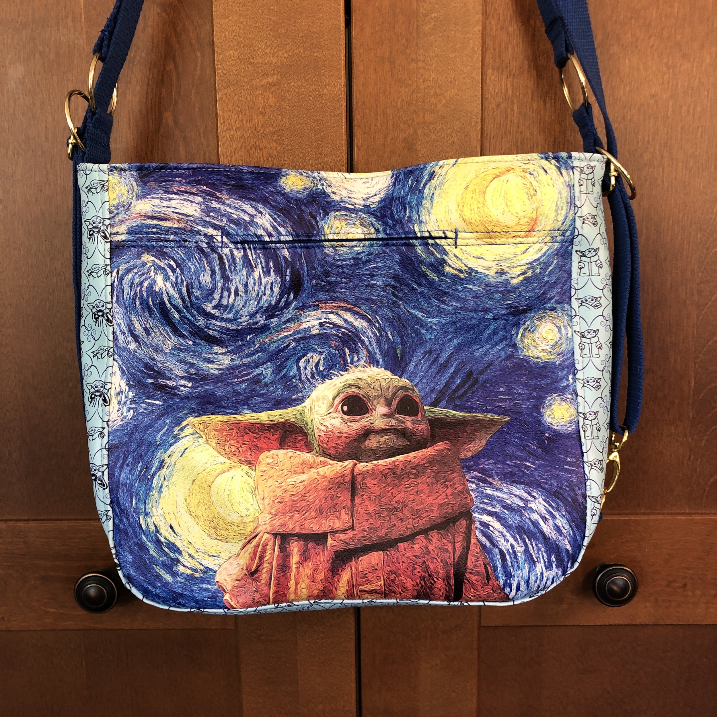 Grogu portrait Starry Night