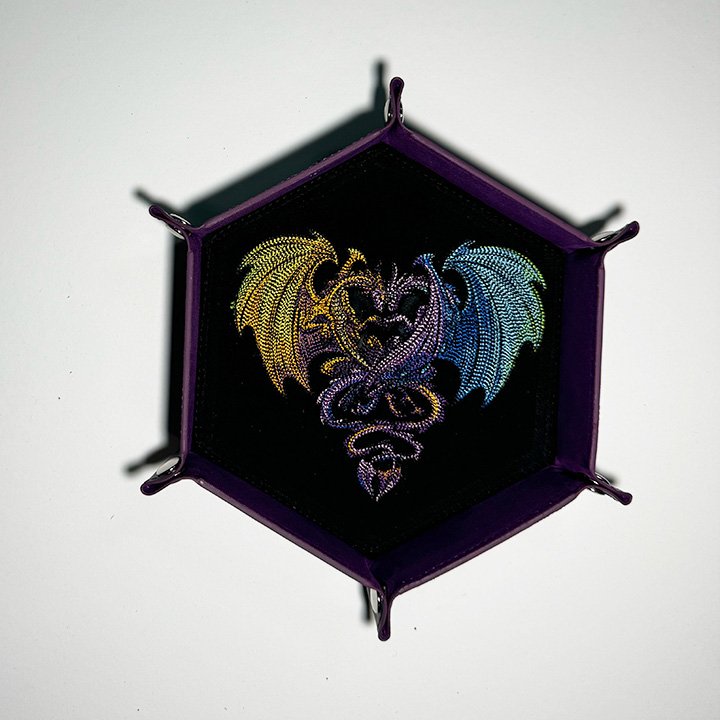 Intertwined Rainbow Dragons